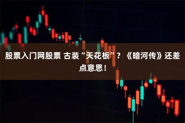 股票入门网股票 古装“天花板”？《暗河传》还差点意思！